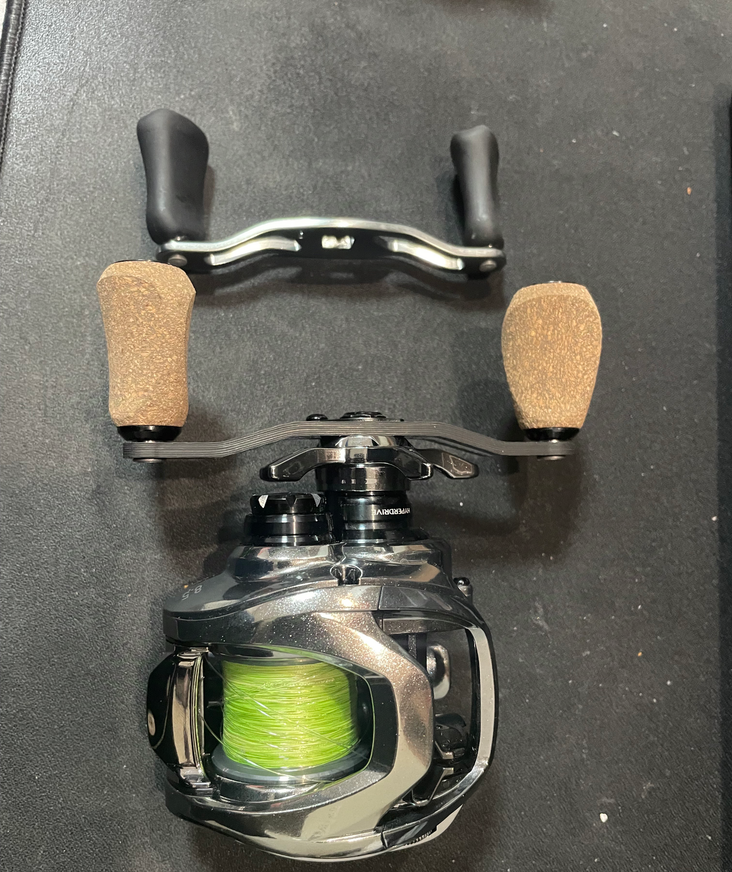 DIY Baitcasting Reel Carnon Fiber Handle Wood Knob Kit